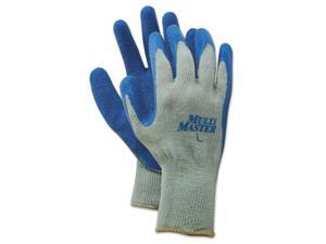 Boardwalk BWK00027L Rubber Palm Gloves, Gray/Blue, Large, 1 Dozen Boardwalk BWK00027L Rubber Palm Gloves, Gray/Blue, Large, 1 Dozen