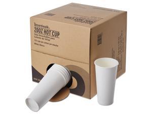 Boardwalk Convenience Pack Paper Hot Cups 20 oz White 135/Carton WHT20HCUPOP Boardwalk Convenience Pack Paper Hot Cups 20 oz White 135/Carton WHT20HCUPOP