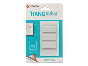 Velcro HANGables Removable Wall Fasteners 0.25 x 4.5 White 8/Pack 95185 Velcro HANGables Removable Wall Fasteners 0.25 x 4.5 White 8/Pack 95185