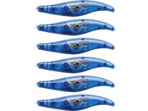 Bic Correction Tape Pen-style 1/5"x19.8' 6/BX White WOELP11BX Bic Correction Tape Pen-style 1/5"x19.8' 6/BX White WOELP11BX