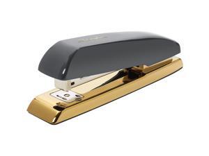 Swingline Desk Stapler 20-Sht Cap 1-3/5"Wx6-9/10"Lx2-1/10"H GY/GD 64703 Swingline Desk Stapler 20-Sht Cap 1-3/5"Wx6-9/10"Lx2-1/10"H GY/GD 64703