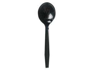 Boardwalk BWKSOUPMWPSBLA Mediumweight Polystyrene Cutlery, Soup Spoon Boardwalk BWKSOUPMWPSBLA Mediumweight Polystyrene Cutlery, Soup Spoon