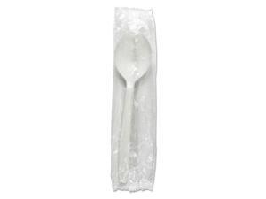 Boardwalk BWKSSHWPPWIW Heavyweight Wrapped Polypropylene Cutlery, Soup Spoon Boardwalk BWKSSHWPPWIW Heavyweight Wrapped Polypropylene Cutlery, Soup Spoon