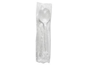 Boardwalk BWKSSMWPSWIW Mediumweight Wrapped Polystyrene Cutlery, Soup Spoon Boardwalk BWKSSMWPSWIW Mediumweight Wrapped Polystyrene Cutlery, Soup Spoon
