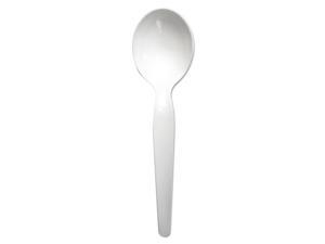 Boardwalk BWKSOUPHWPSWH Polystyrene Cutlery, Soup Spoon Boardwalk BWKSOUPHWPSWH Polystyrene Cutlery, Soup Spoon