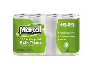 Marcal 100% Recycled Two-Ply Toilet Tissue White 96 Rolls/Carton 16466 Marcal 100% Recycled Two-Ply Toilet Tissue White 96 Rolls/Carton 16466