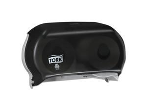 Tork Twin Standard Roll Bath Tissue Dispenser for 4.9" Rolls,12.75x5.57x8.25, Tork Twin Standard Roll Bath Tissue Dispenser for 4.9" Rolls,12.75x5.57x8.25,