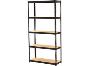 Lorell LLR66964 Narrow Steel Shelving, Black - 60 x 30 x 12 in. Lorell LLR66964 Narrow Steel Shelving, Black - 60 x 30 x 12 in.