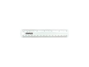 Staples 6" Acrylic Ruler Clear (51907) 2772896 Staples 6" Acrylic Ruler Clear (51907) 2772896