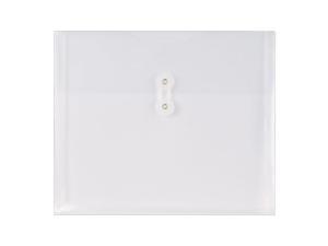 Staples Button & String Document Envelopes 11" x 8.5" Clear 10/Pack (32430)