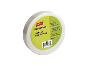 Staples Fiberglass Filament Tape 0.9" x 60 Yds Clear 1/Roll (467886-CC) Staples Fiberglass Filament Tape 0.9" x 60 Yds Clear 1/Roll (467886-CC)
