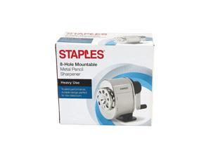 Staples Manual Pencil Sharpener Black/Silver (27672) 1634472 Staples Manual Pencil Sharpener Black/Silver (27672) 1634472