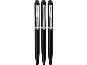 Staples 2-in-1 Stylus and Pen 3-Pack Black 2618973 Staples 2-in-1 Stylus and Pen 3-Pack Black 2618973