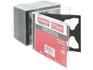 Staples Double CD Jewel Cases 10/Pack (10379-CC) 392009 Staples Double CD Jewel Cases 10/Pack (10379-CC) 392009