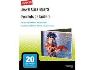 Staples Jewel Case Inserts 20/Pack 501797 Staples Jewel Case Inserts 20/Pack 501797