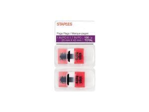 Staples Stickies Sign Here Flags Red 1" Wide 100/Pack (14112) 667011 Staples Stickies Sign Here Flags Red 1" Wide 100/Pack (14112) 667011