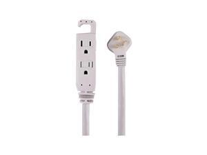 Staples 25' Extension Cord 3-Outlet with Safety Covers Gray (22129) 398823 Staples 25' Extension Cord 3-Outlet with Safety Covers Gray (22129) 398823