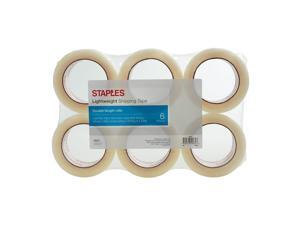 Staples Packing Tape 3" Core Clear 1.88" x 109.4 Yards 6/Pk 815059 Staples Packing Tape 3" Core Clear 1.88" x 109.4 Yards 6/Pk 815059