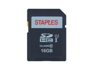 Staples 16GB High Speed SDHC Card Class 10 Flash Memory Card 28419 Staples 16GB High Speed SDHC Card Class 10 Flash Memory Card 28419