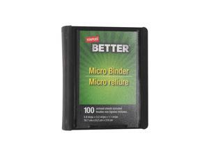 Staples Better 1-Inch Round 3-Ring Micro View Binder Black (26229) Staples Better 1-Inch Round 3-Ring Micro View Binder Black (26229)