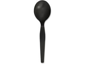 Genuine Joe Heavyweight Disposable Soup Spoons - 1 Piece(s) - 1000/Carton - 1 x Soup Spoon - Disposable - Textured - Bla Genuine Joe Heavyweight Disposable Soup Spoons - 1 Piece(s) - 1000/Carton - 1 x Soup Spoon - Disposable - Textured - Bla