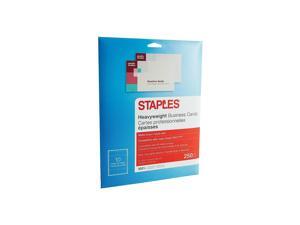 Staples Inkjet Business Cards 2" x 3 1/2" Matte Ivory 250/Cards 12527 Staples Inkjet Business Cards 2" x 3 1/2" Matte Ivory 250/Cards 12527
