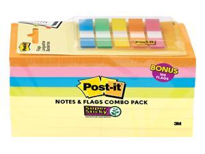 Post-it Notes and Flags Combo 3" x 3" Assorted Colors 90 Sheets/Pad 2467261 Post-it Notes and Flags Combo 3" x 3" Assorted Colors 90 Sheets/Pad 2467261
