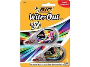 BIC Wite-Out Brand Zap Correction Tape 2/Pack 256717 BIC Wite-Out Brand Zap Correction Tape 2/Pack 256717