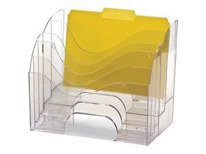 Officemate Plastic File Organizer, Clear (22924) Officemate Plastic File Organizer, Clear (22924)