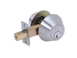 Tell Manufacturing Tell Double Cylinder Deadbolt, Stainless Steel CL100178 Tell Manufacturing Tell Double Cylinder Deadbolt, Stainless Steel CL100178