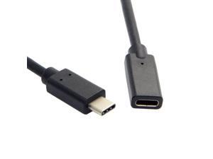 USB 3.1 Type-C USB-C Male to Female Extension Cable for Data and Power Charge Black 60cm USB 3.1 Type-C USB-C Male to Female Extension Cable for Data and Power Charge Black 60cm
