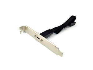 Motherboard 20Pin USB 3.1 Type-E Header Male Gen2 10Gbps to USB 3.1 Type-C USB-C Female Extension Data Cable with Back Panel Standard Full Height Bracket 12cm Backplate Black 80cm Motherboard 20Pin USB 3.1 Type-E Header Male Gen2 10Gbps to USB 3.1 Type-C USB-C Female Extension Data Cable with Back Panel Standard Full Height Bracket 12cm Backplate Black 80cm