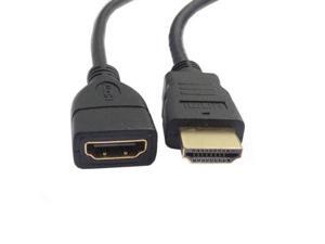HDMI v1.4 Male to Female Extension Cable Support 3D Ethernet 1080P 2K 4K Black 200cm HDMI v1.4 Male to Female Extension Cable Support 3D Ethernet 1080P 2K 4K Black 200cm
