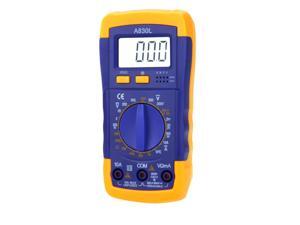 A830L LCD DMM Digital Multimeter DC Amp AC/DC Volt Ohm Diode Transistor Tester
