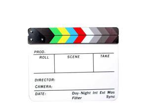 Director Movie Video Slate Clapboard Film Slate Color Clap Stick Clapper Board Director Movie Video Slate Clapboard Film Slate Color Clap Stick Clapper Board