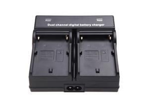 NEW Dual Channel Battery Charger For SONY NPF970 F750 F960 QM91D FM50 FM500H US