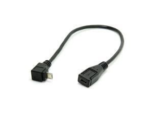 Up And Down Angled 90 Degree Micro Usb Male To Usb 2 0 Female Otg Cable 0 1m For Keyboard Mouse Usb Flash To Android Phone Tablet Cannot Charge Device Newegg Com