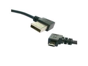 90 Degree Right Angled Micro USB Male to Left Angled USB 2.0 Male Data Charge Cable 0.2m 90 Degree Right Angled Micro USB Male to Left Angled USB 2.0 Male Data Charge Cable 0.2m