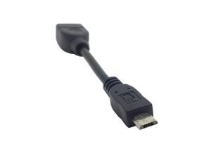 Micro USB 2.0 Type-B 5Pin Male to USB 2.0 Type-A Female OTG Host Data Cable for Phone Tablet Black 10cm Micro USB 2.0 Type-B 5Pin Male to USB 2.0 Type-A Female OTG Host Data Cable for Phone Tablet Black 10cm