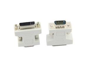 VGA SVGA RGB 15p Male to DVI 24+5 Female Converter Adapter Beige