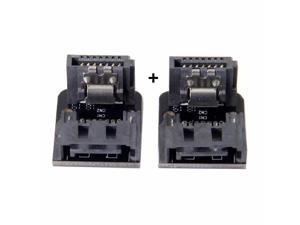 2pcs SATA 7Pin Male to Female 90 Degree Angled Adapter for Motherboard SSD HDD 2pcs SATA 7Pin Male to Female 90 Degree Angled Adapter for Motherboard SSD HDD
