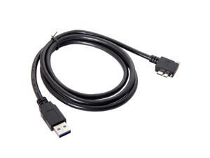USB 3.0 Male to 90 Degree Left Angled Micro-B Micro USB 3.0 Type-B Male Data Cable with Screws Mount for Industrial Camera 1.2m USB 3.0 Male to 90 Degree Left Angled Micro-B Micro USB 3.0 Type-B Male Data Cable with Screws Mount for Industrial Camera 1.2m