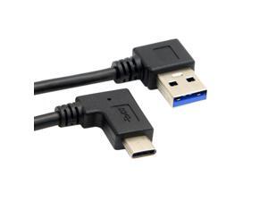 Right Angled USB 3.0 Type A Male to Reversible Left & Right Angled 90 Degree USB 3.1 USB-C Type C USB-C Male Data Cable 30cm Right Angled USB 3.0 Type A Male to Reversible Left & Right Angled 90 Degree USB 3.1 USB-C Type C USB-C Male Data Cable 30cm