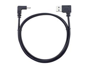 Left Angled 90 Degree USB 3.0 Male to Reversible Up & Down Angled USB 3.1 Type C USB-C Male Data Cable for Laptop Tablet Phone Macbook Black 100cm Left Angled 90 Degree USB 3.0 Male to Reversible Up & Down Angled USB 3.1 Type C USB-C Male Data Cable for Laptop Tablet Phone Macbook Black 100cm