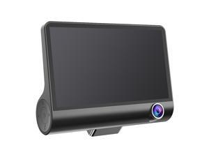 Foxnovo 4 Inch 3 Lens HD 1080P Vehicle Car DVR Dash Cam Three-way Video Recorder Rearview Camera G-sensor (Black) Foxnovo 4 Inch 3 Lens HD 1080P Vehicle Car DVR Dash Cam Three-way Video Recorder Rearview Camera G-sensor (Black)