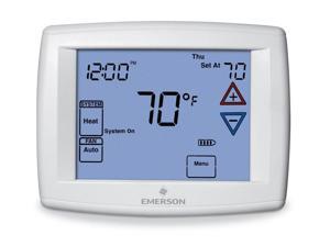 EMERSON 1F97-1277 Blue Series 12 Touchscreen Thermostats , 7, 5-1-1 Programs, 1 EMERSON 1F97-1277 Blue Series 12 Touchscreen Thermostats , 7, 5-1-1 Programs, 1