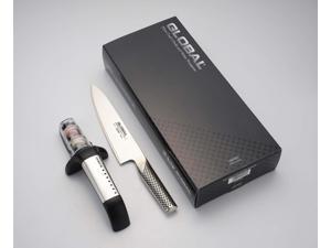 Global Kitchen Knife and Sharpener |71G291SB| 2 Piece Set