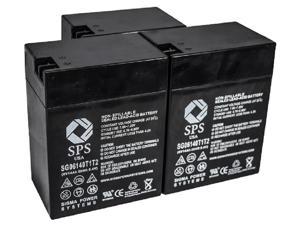 SPS Brand 6 V 14 Ah Replacement Battery   for General Scanning RS252 CHANNEL RECORDER (3 PACK)