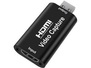 HDMI USB Audio Video Capture Cards, HDMI to USB Game Capture Card,Full HD 1080P Recording, Easily Connect DSLR, Camcorder, or Action Cam to PC or Mac for High Definition Acquisition, Live Broadcasting