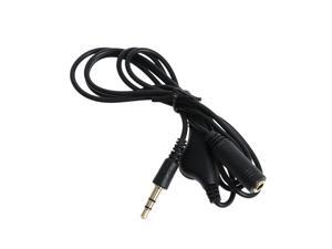 FOXNOVO 1M 3.5mm Male to Female Stereo Headphone Audio Extension Cable Cord with Volume Control (Black) FOXNOVO 1M 3.5mm Male to Female Stereo Headphone Audio Extension Cable Cord with Volume Control (Black)